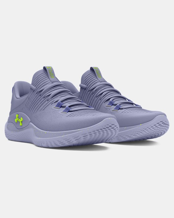 Women's UA Dynamic IntelliKnit Training Shoes in Purple image number 3